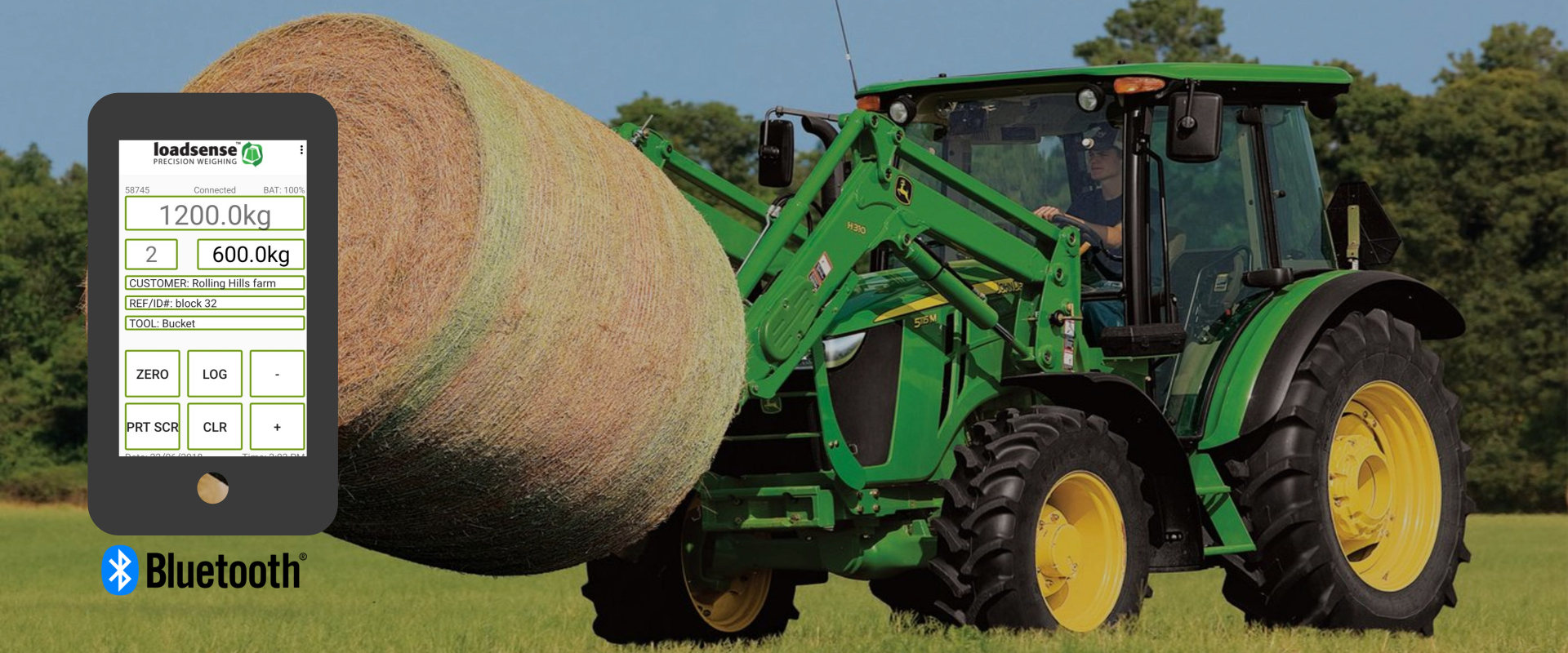 loadsense bluetooth tractor scale low cost worldwide